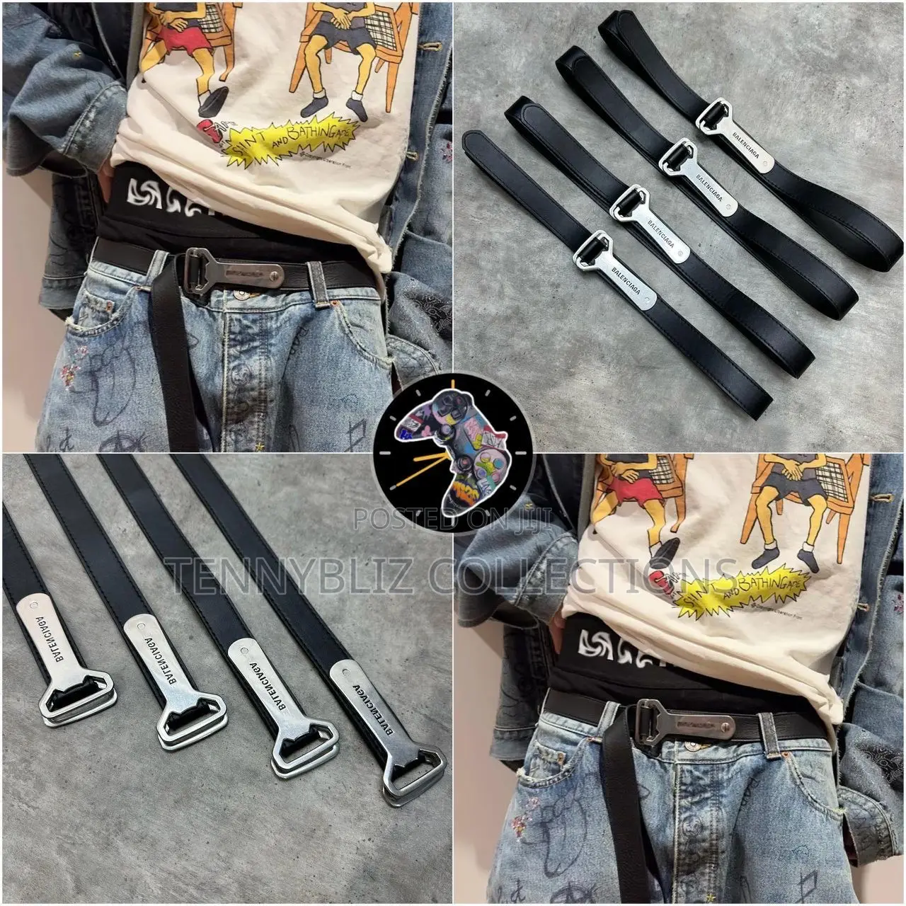 Lil-Baby Inspired Latest Luxury Quality Chrome Belts