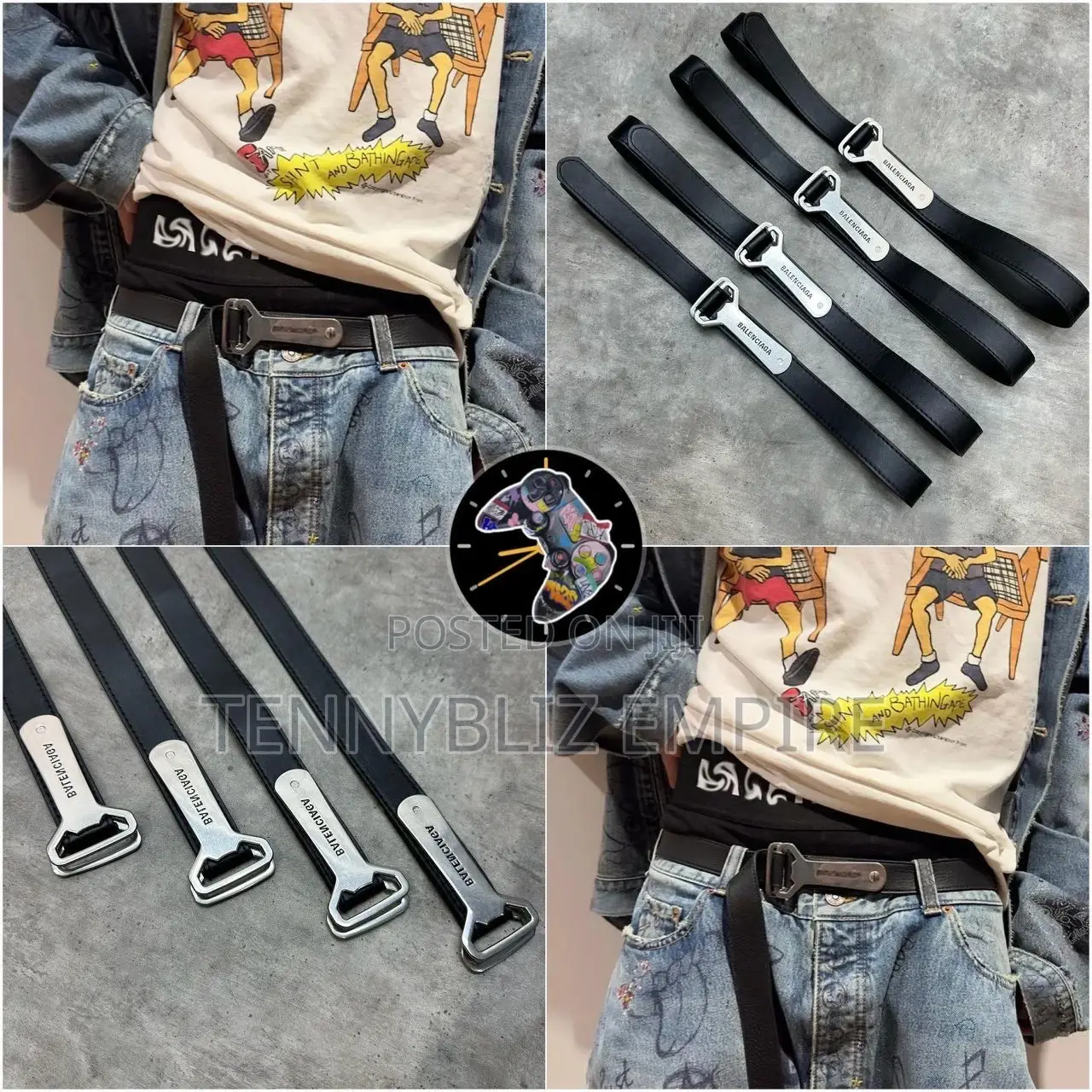 Lil-Baby Inspired Latest Luxury Quality Chrome Belts