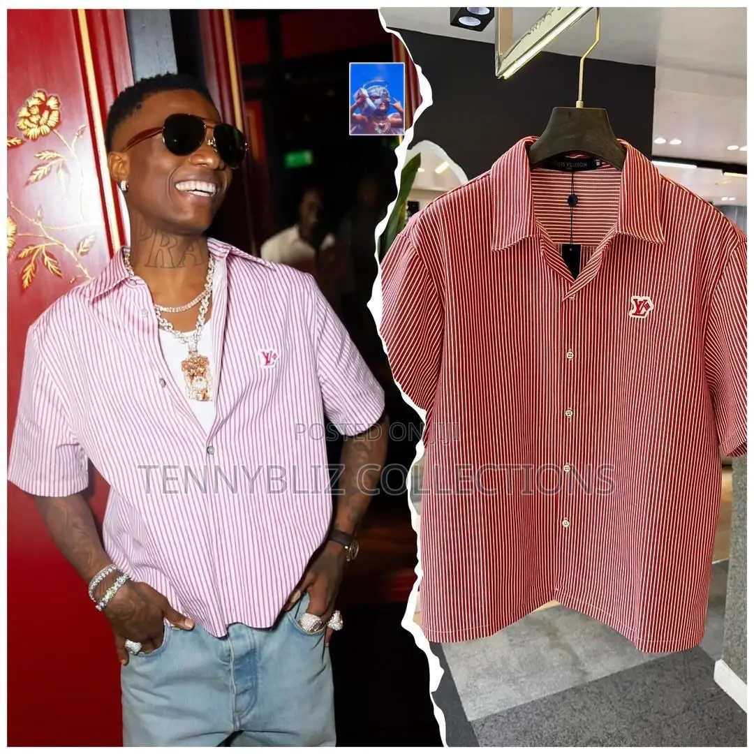 Wizkid-Inspired Fully Branded Louis Vuitton Shirt