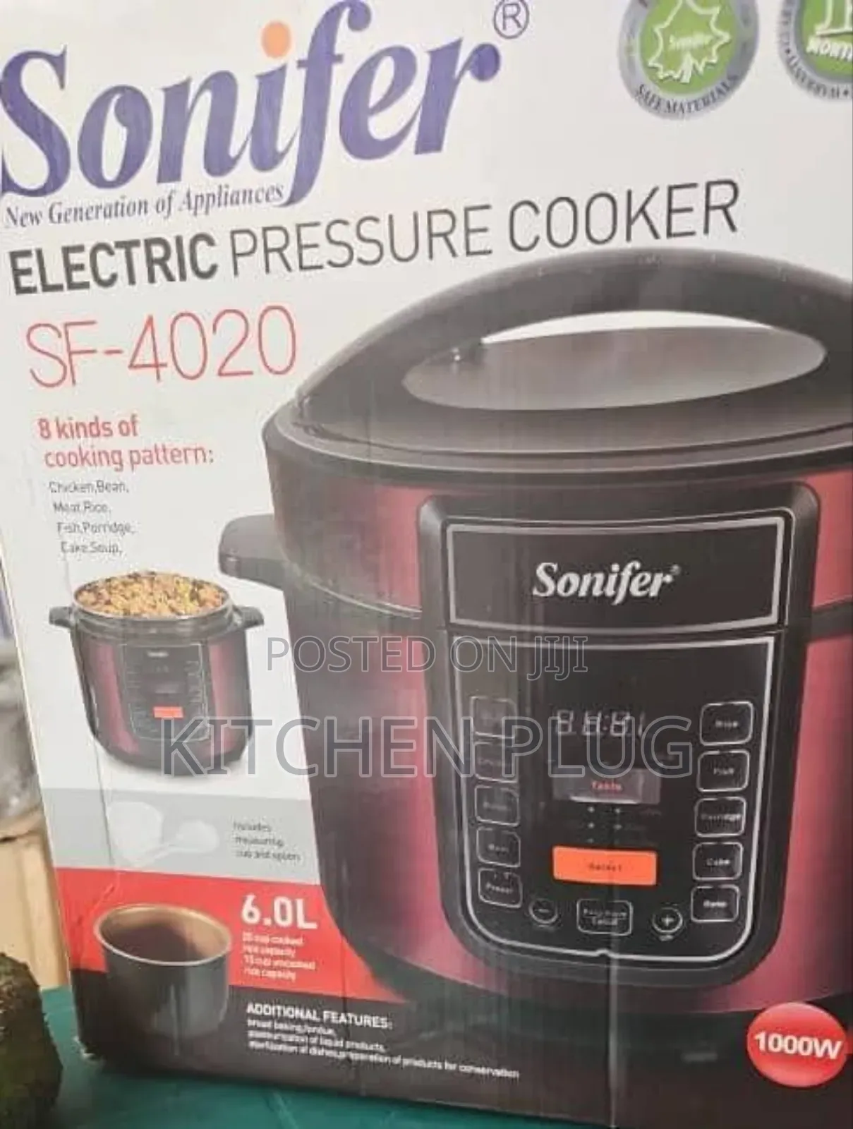 Sonifer Sf-4020 Electric Pressure Cooker.