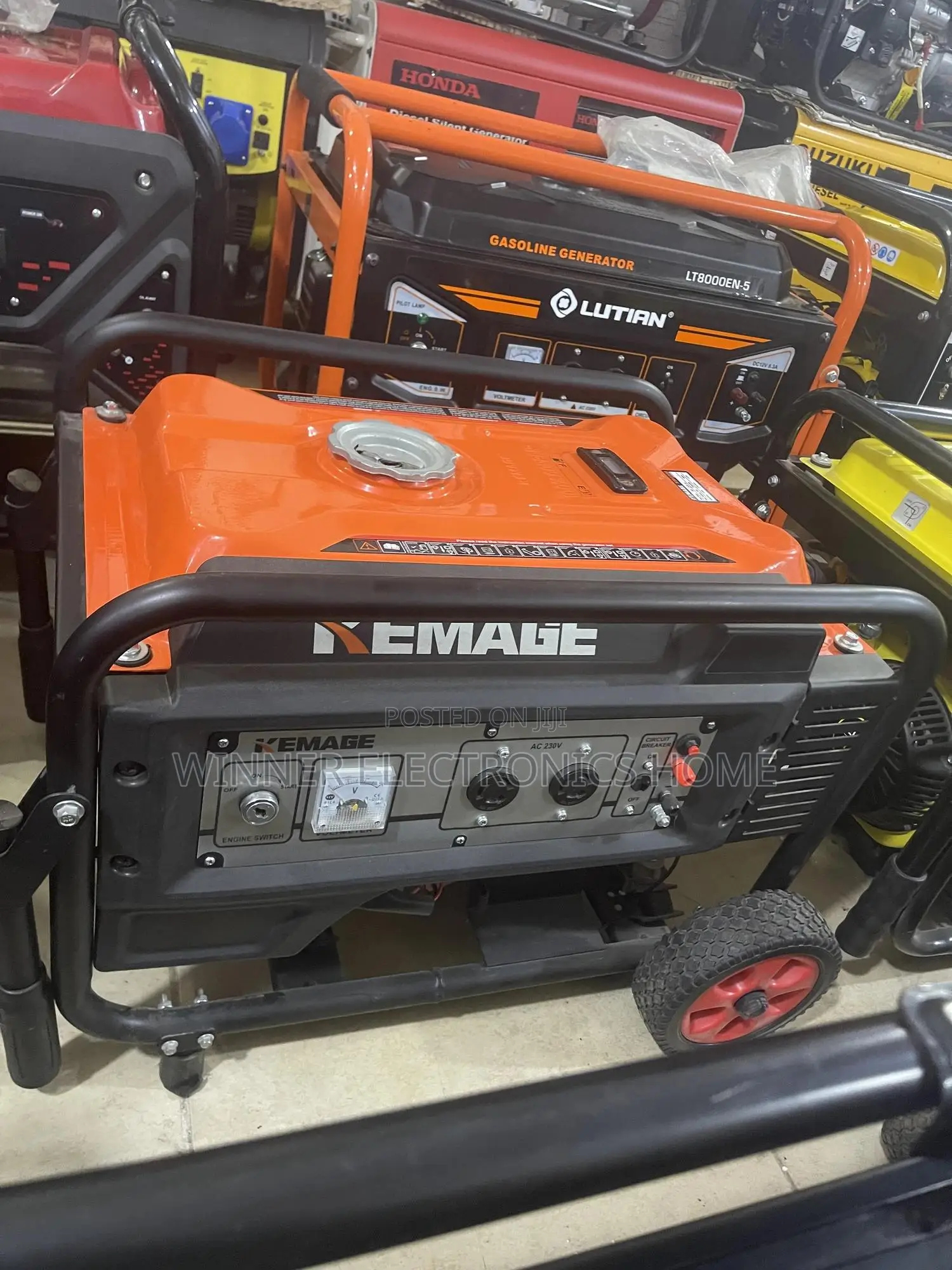 Kemage Generator With Remote 4.5kva 100 Percent Copper Coil