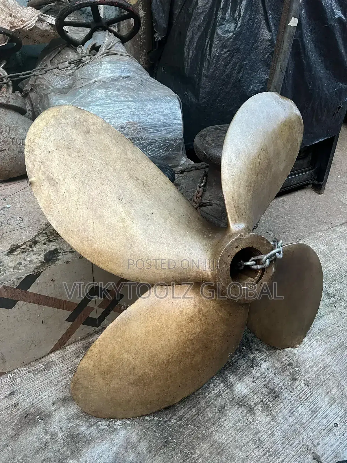 Brass Ship Propeller (4 Blade)