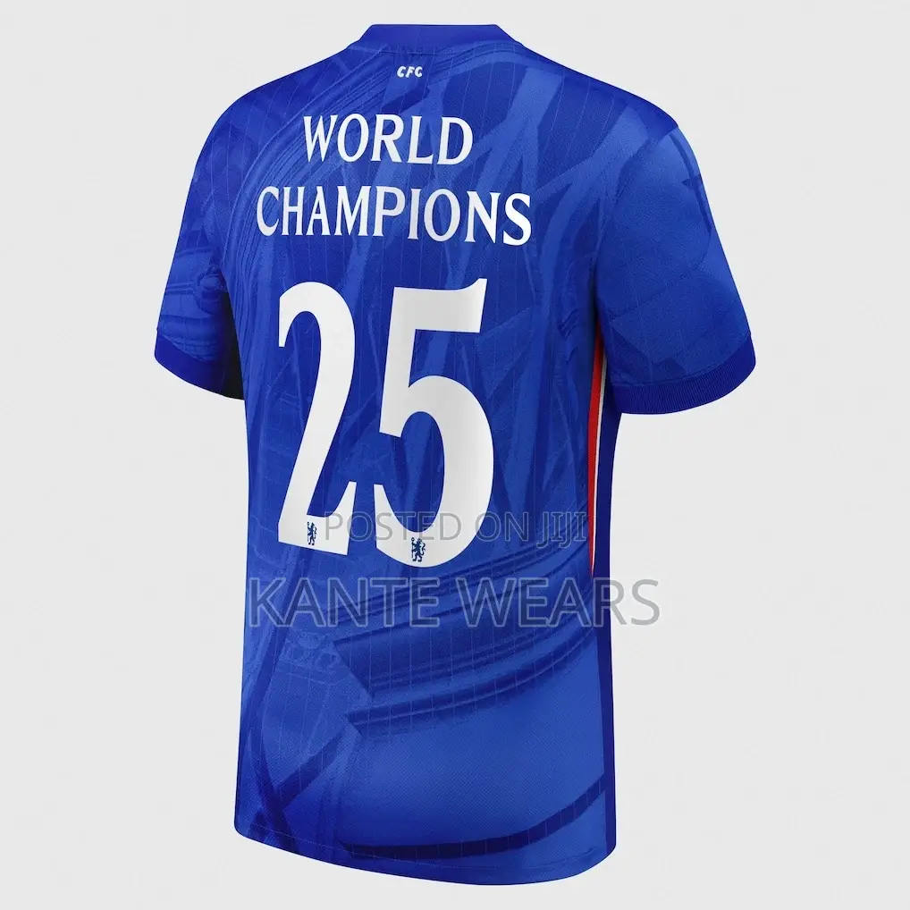 Chelsea Home Shirt 25/26 With World Champions 25 Chest Badge