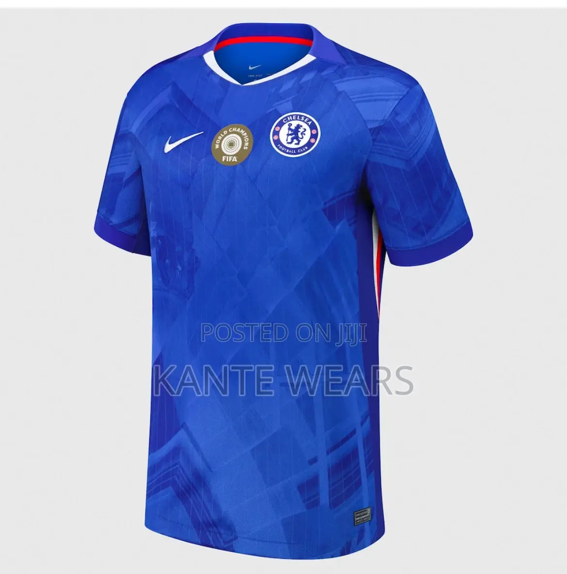 Chelsea Home Shirt 25/26 With World Champions 25 Chest Badge