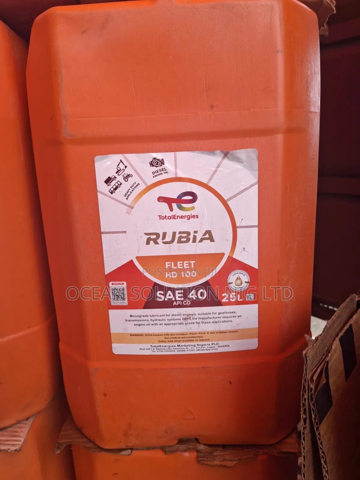 Totalenergies Rubia Fleet Hd 100 Sae 40 Engine Oil