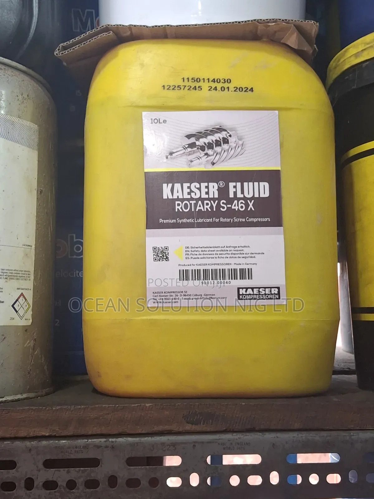 Kaeser Fluid Rotary S-46 X, A Premium Synthetic Lubricant