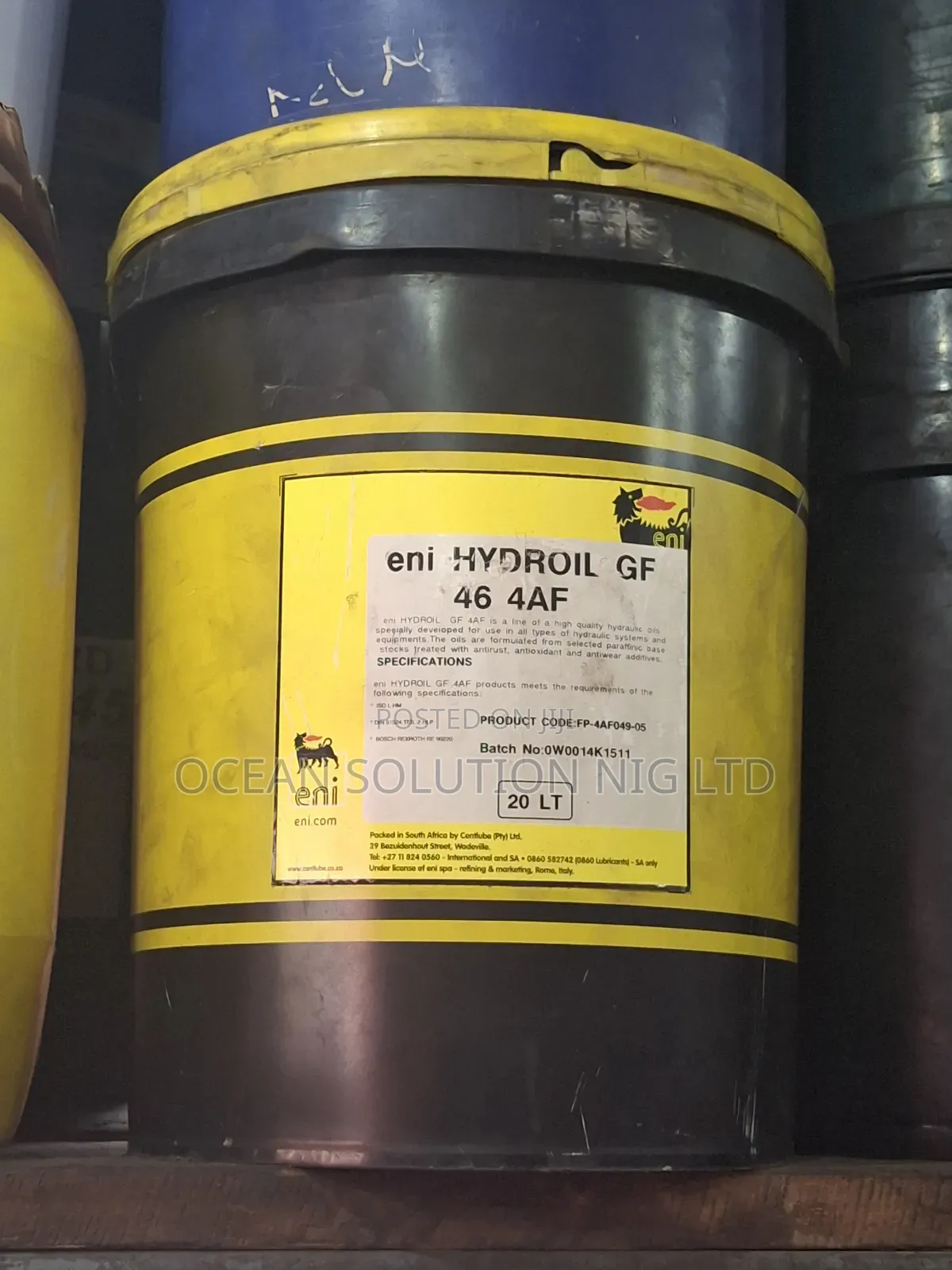 Eni Hydroil Gf 46, Which Is A High-quality Hydraulic