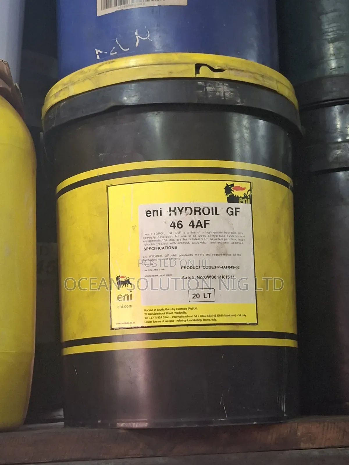 Eni Hydroil Gf 46, Which Is A High-quality Hydraulic