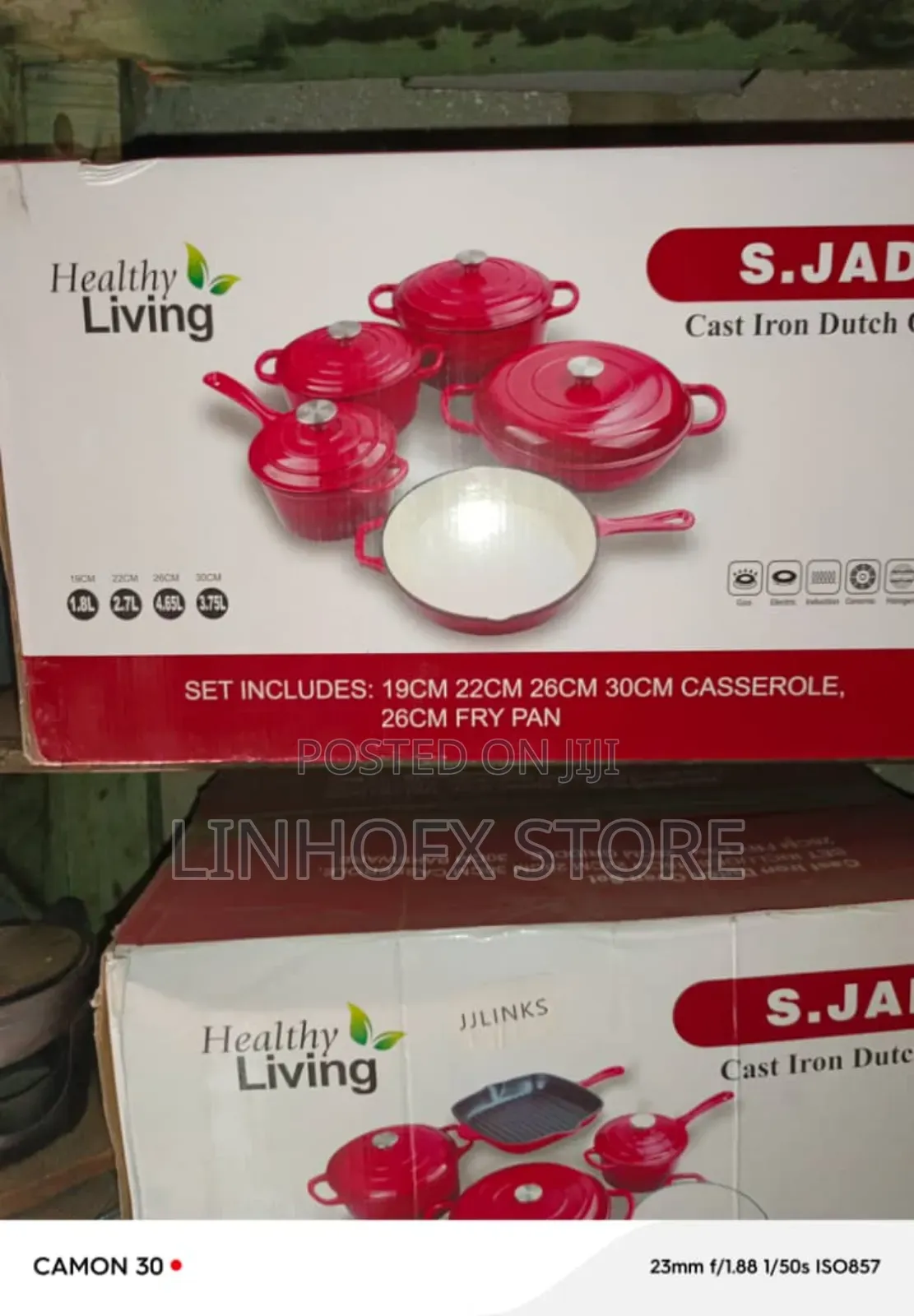 Healthy Living Cast Dutch Iron Set( 5set)