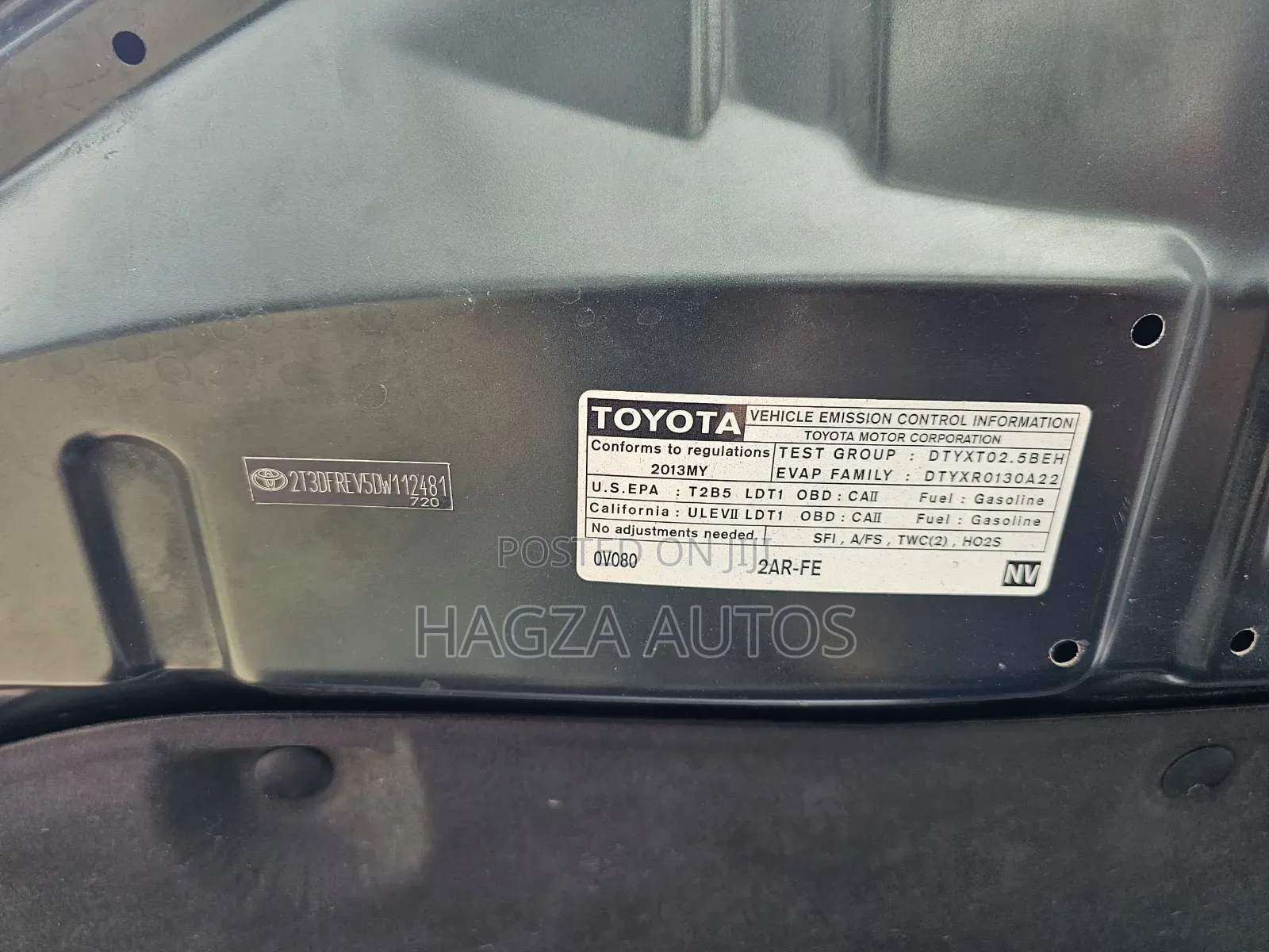 Toyota RAV4 Limited FWD (2.5L 4cyl 6A) 2013 Green