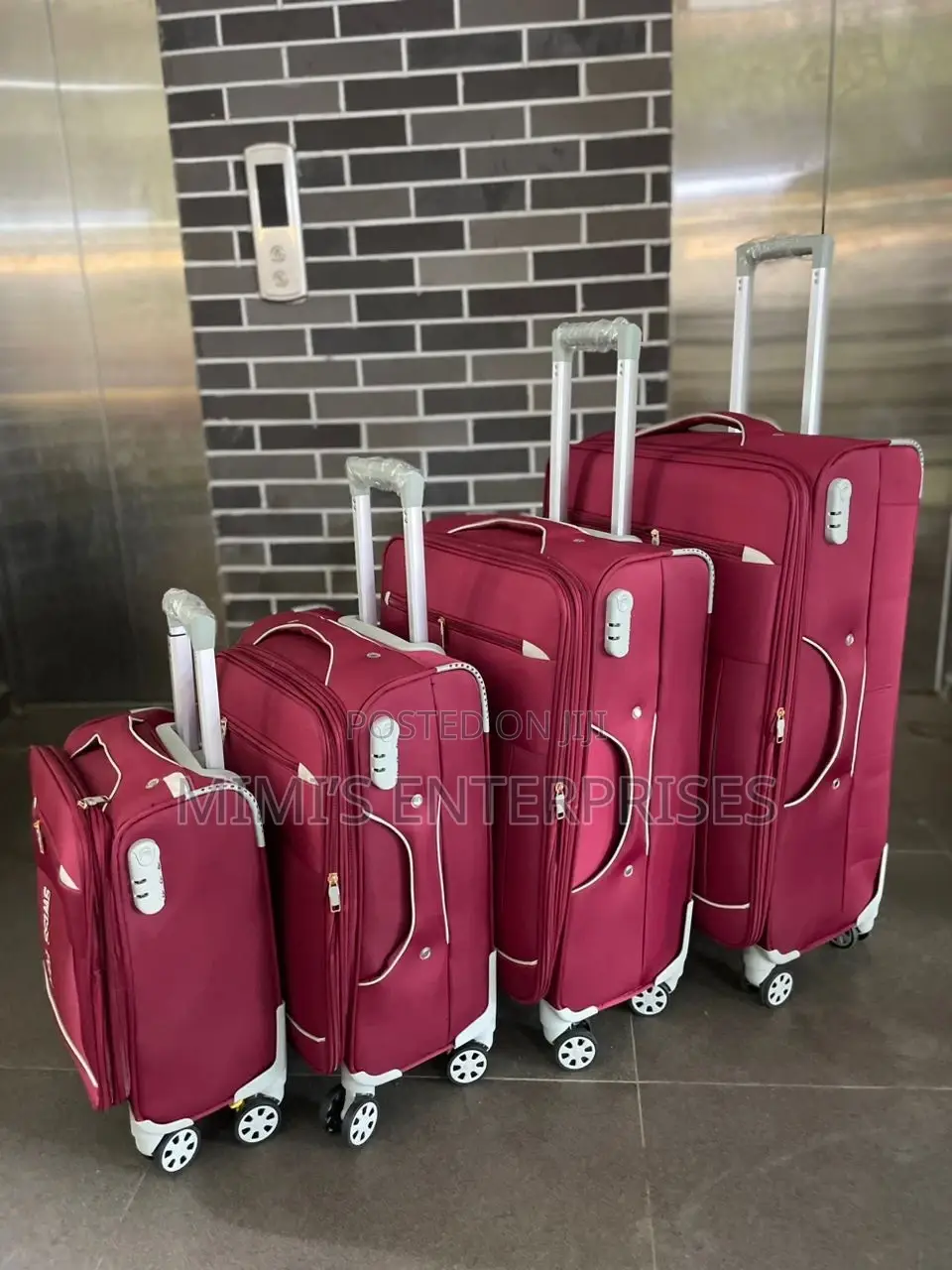 Beautiful Luggage Fabric Set of 4
