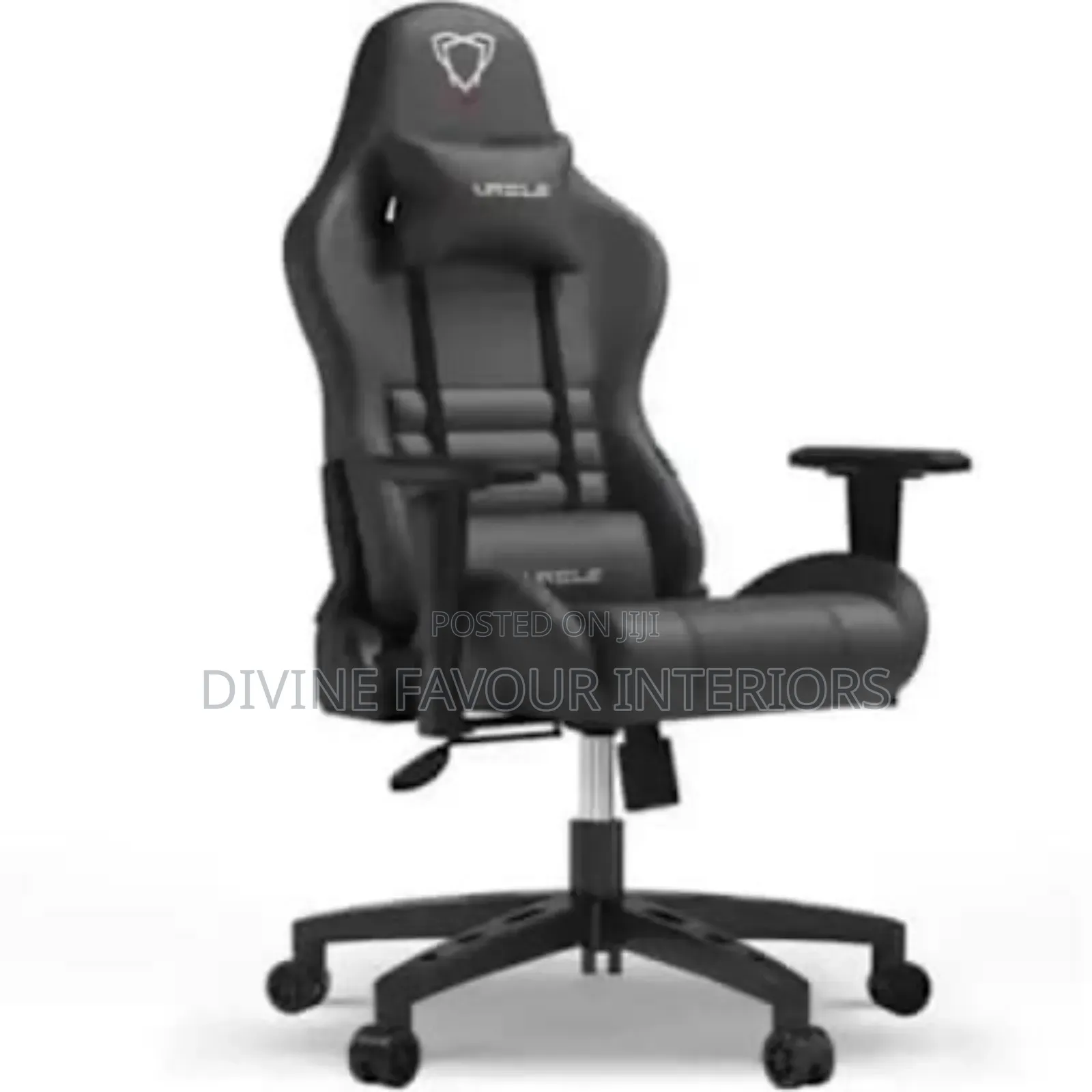 Furgle Custom Home Studio Ergonomic Gaming Chair - Black