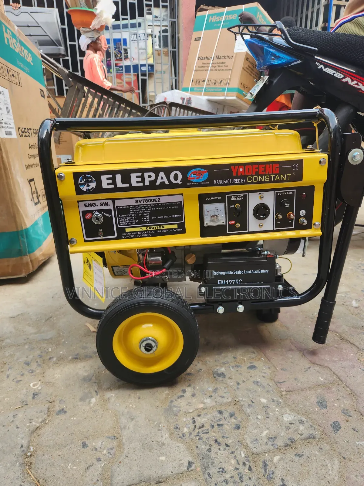 Elepaq Key Start Generator 4.5kva 100% Copper
