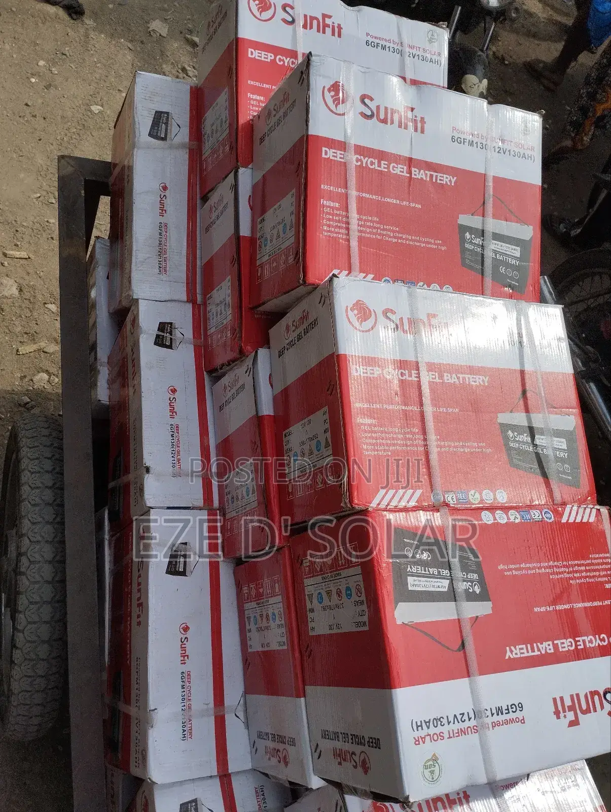 130ah/12v Sunfit Deep Cycle Gel Battery