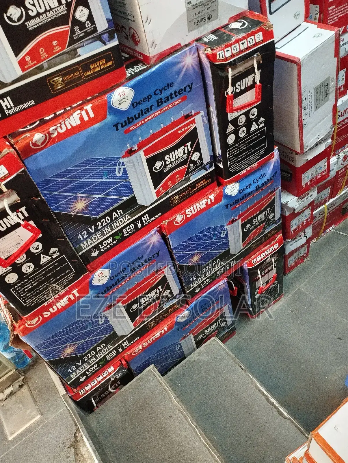 220ah/12v Sunfit Solar Tubular Battery