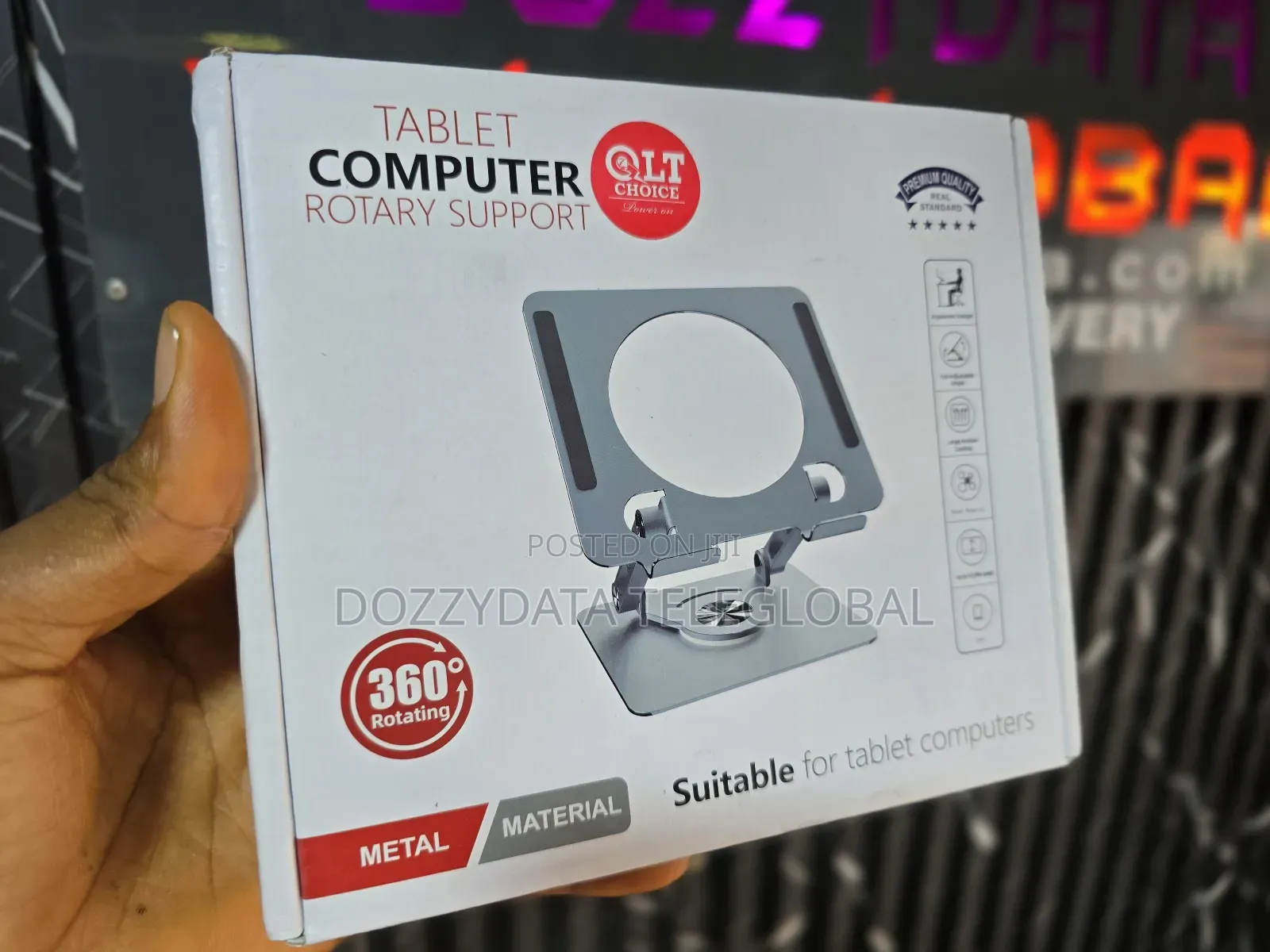 QLT Choice Tablet, Phone, Computer Rotary Support Stand.