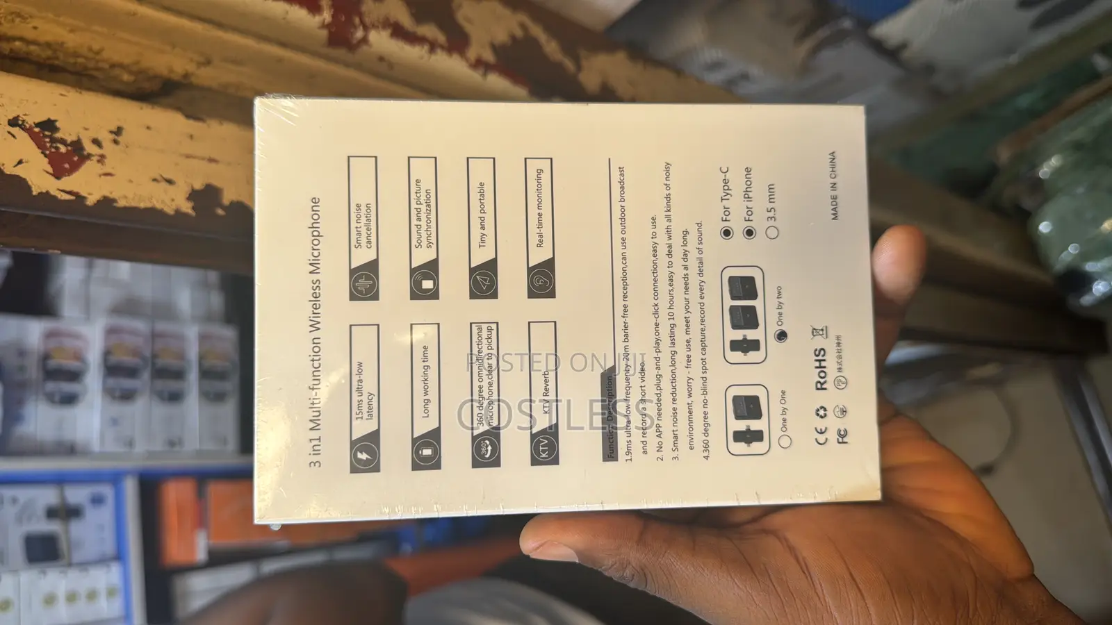 Wireless Dual Noise Cancellations Microphone