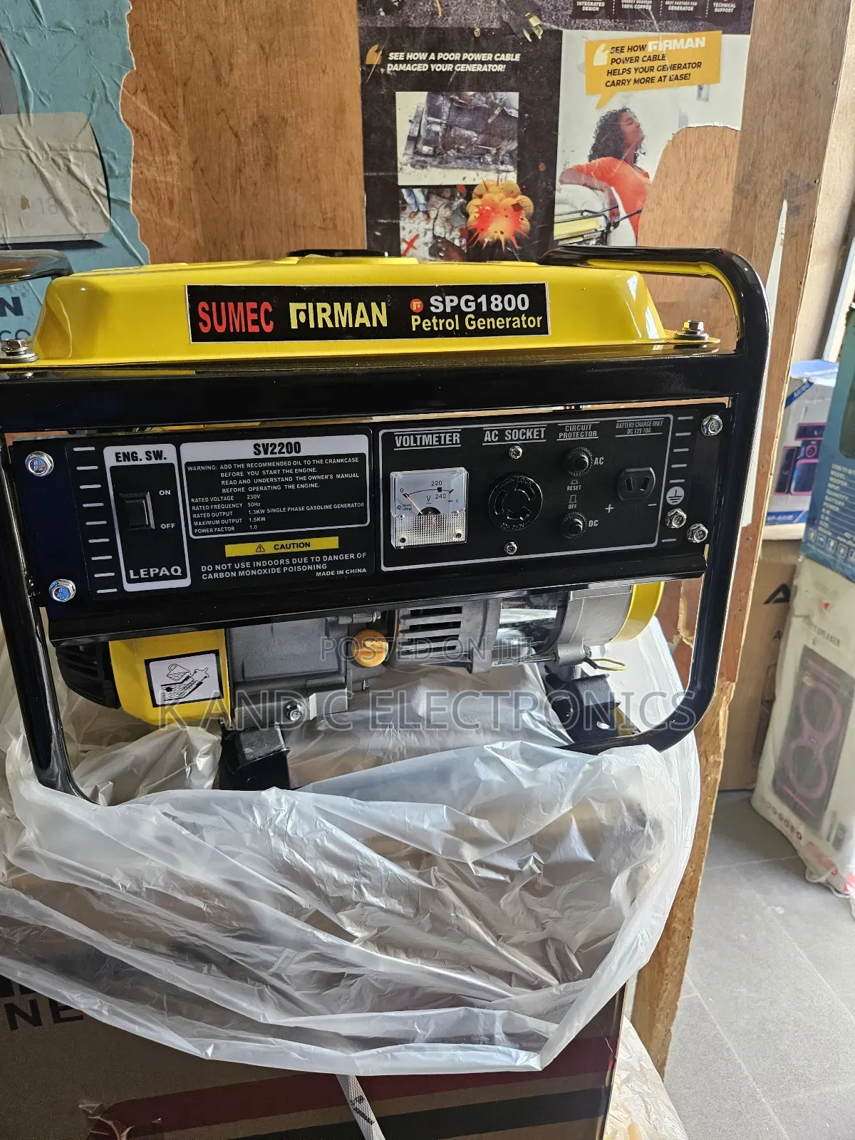 Firman 1.8kva Petorl Generator 100%Copper Wire