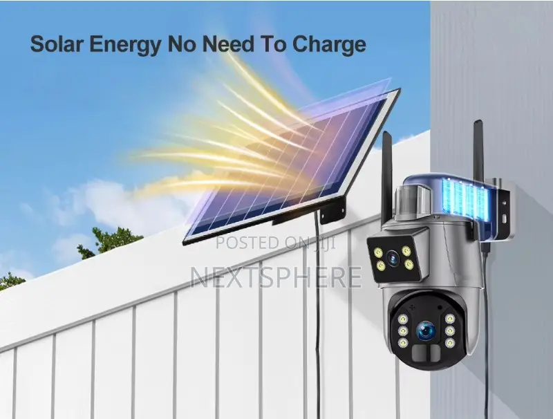 Dual Lens Solar PTZ Camera With Sim Card Slot (Ubox App)