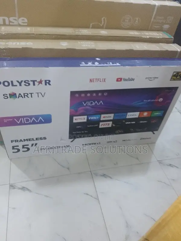 Polystar 55" Ultra Hd Smart Tv With Hdmi Usb Ports