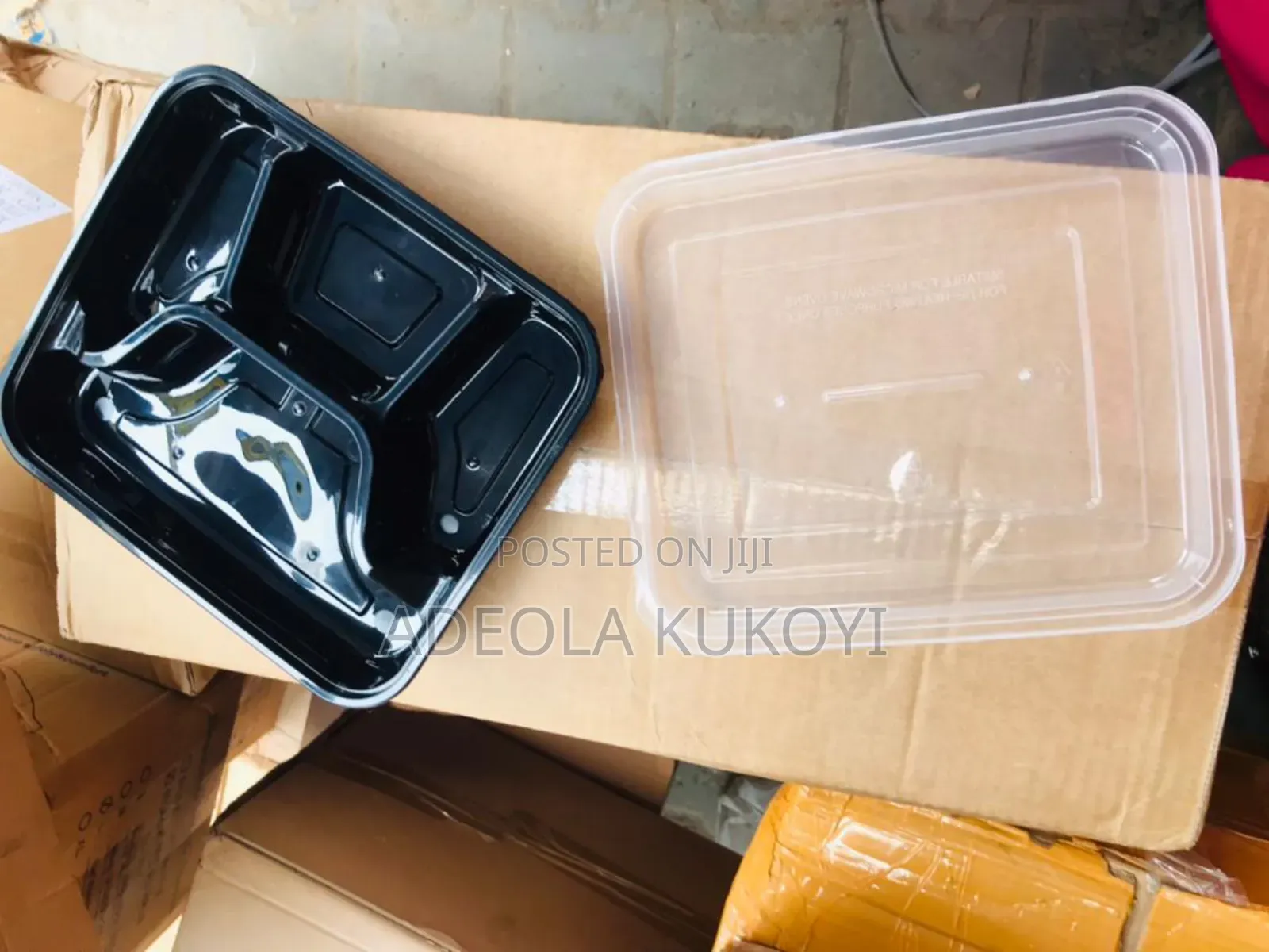 Four Compartment Plastic Food Bowl - 1000pcs