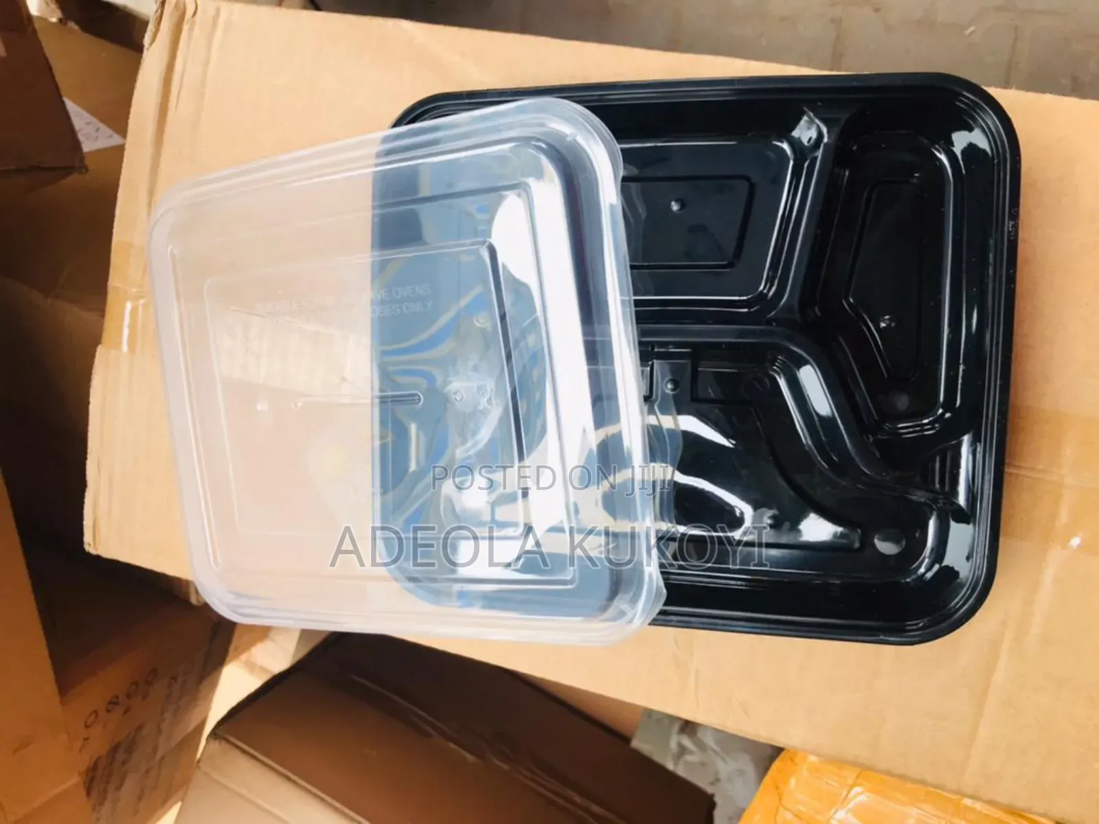 Four Compartment Plastic Food Bowl - 1000pcs