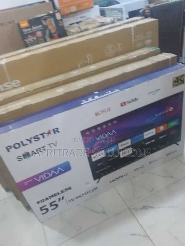 Polystar Pv-Hk55flsm – 55" Smart Tv Crystal-Clear Display