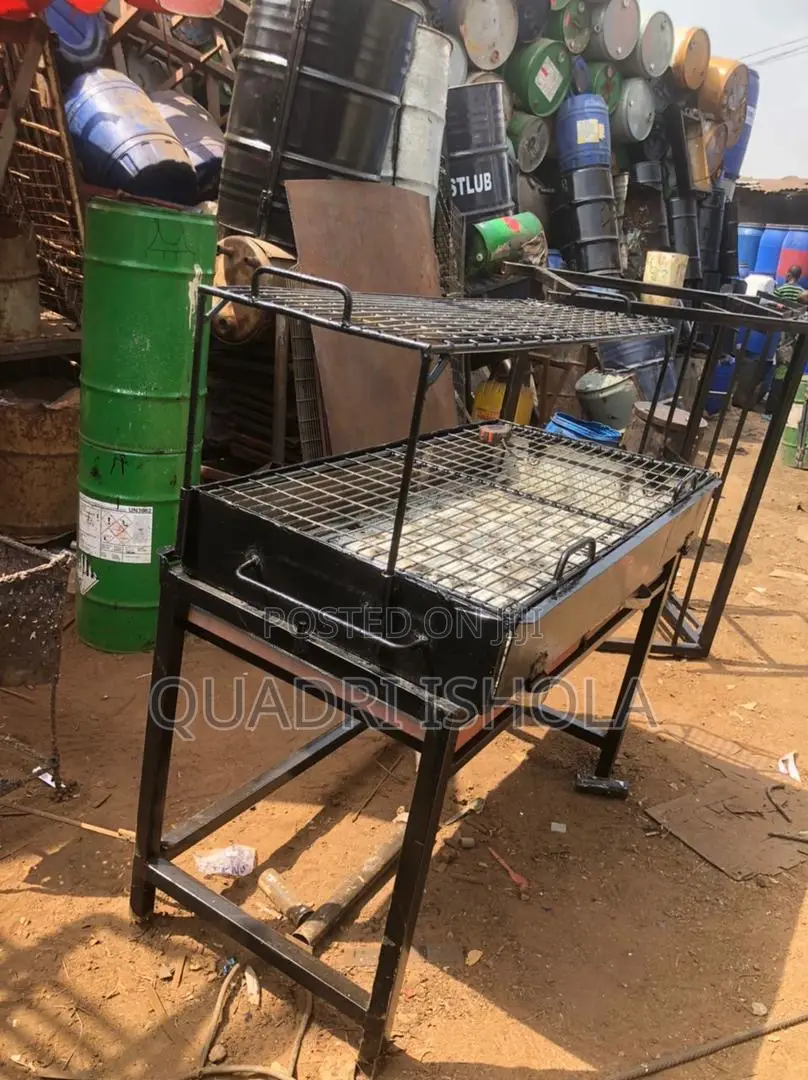 2step Barbecue Grill Stand With Tray Ashes