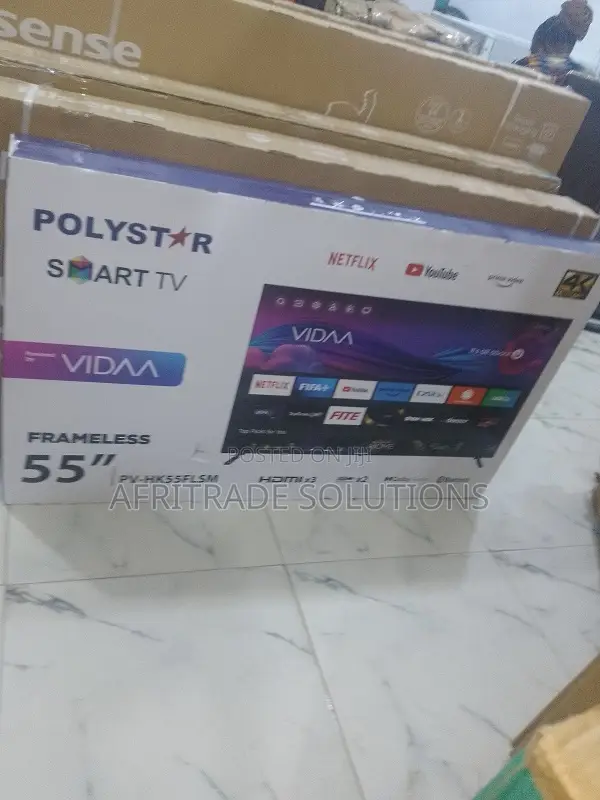 Polystar 55" Smart Tv – Ultra Hd , Wi-Fi Enabled