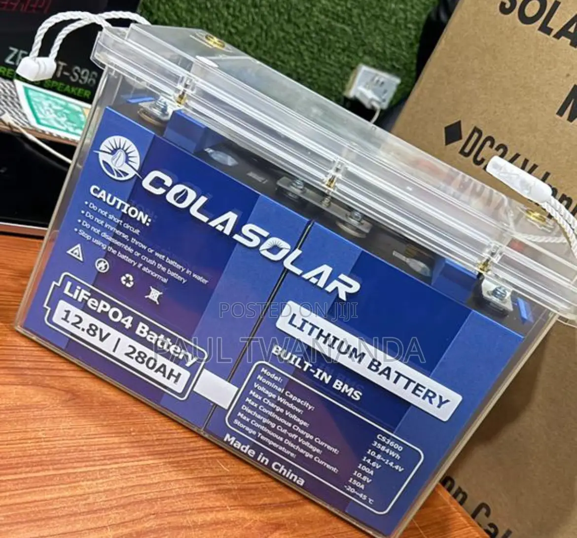 3.6 KWH 280a 12v Lithium Ion Battery