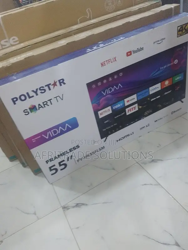 Polystar 55 Inch Smart Tv – Netflix, Youtube Hdmi Ready