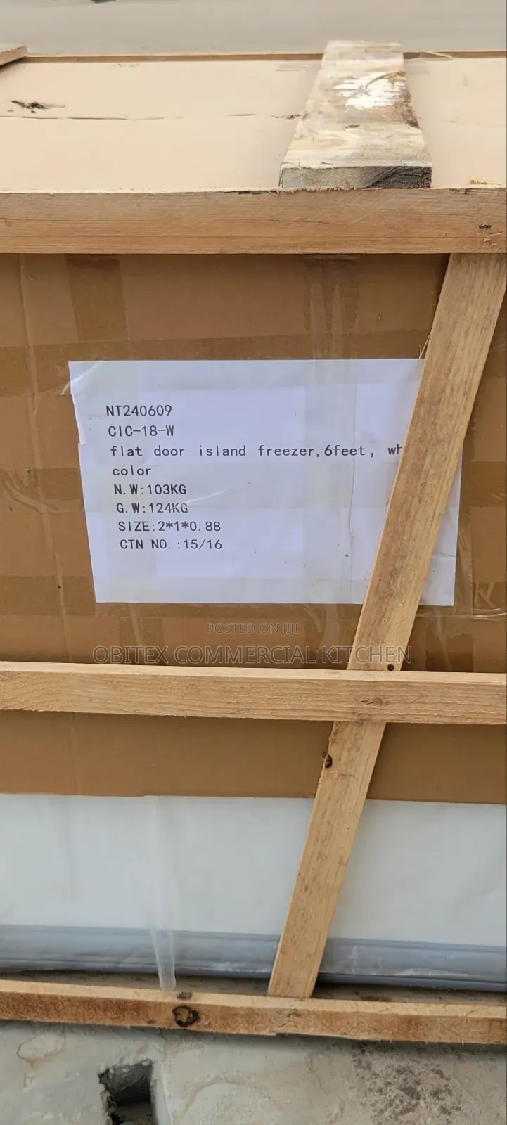 Industrial Ice-Land Deep-Freezer 6feets Length Is Available for Sale