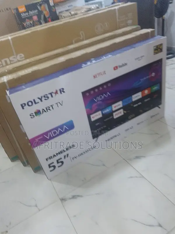 Polystar 55" Smart Uhd Tv – Powerful Picture, Modern Design