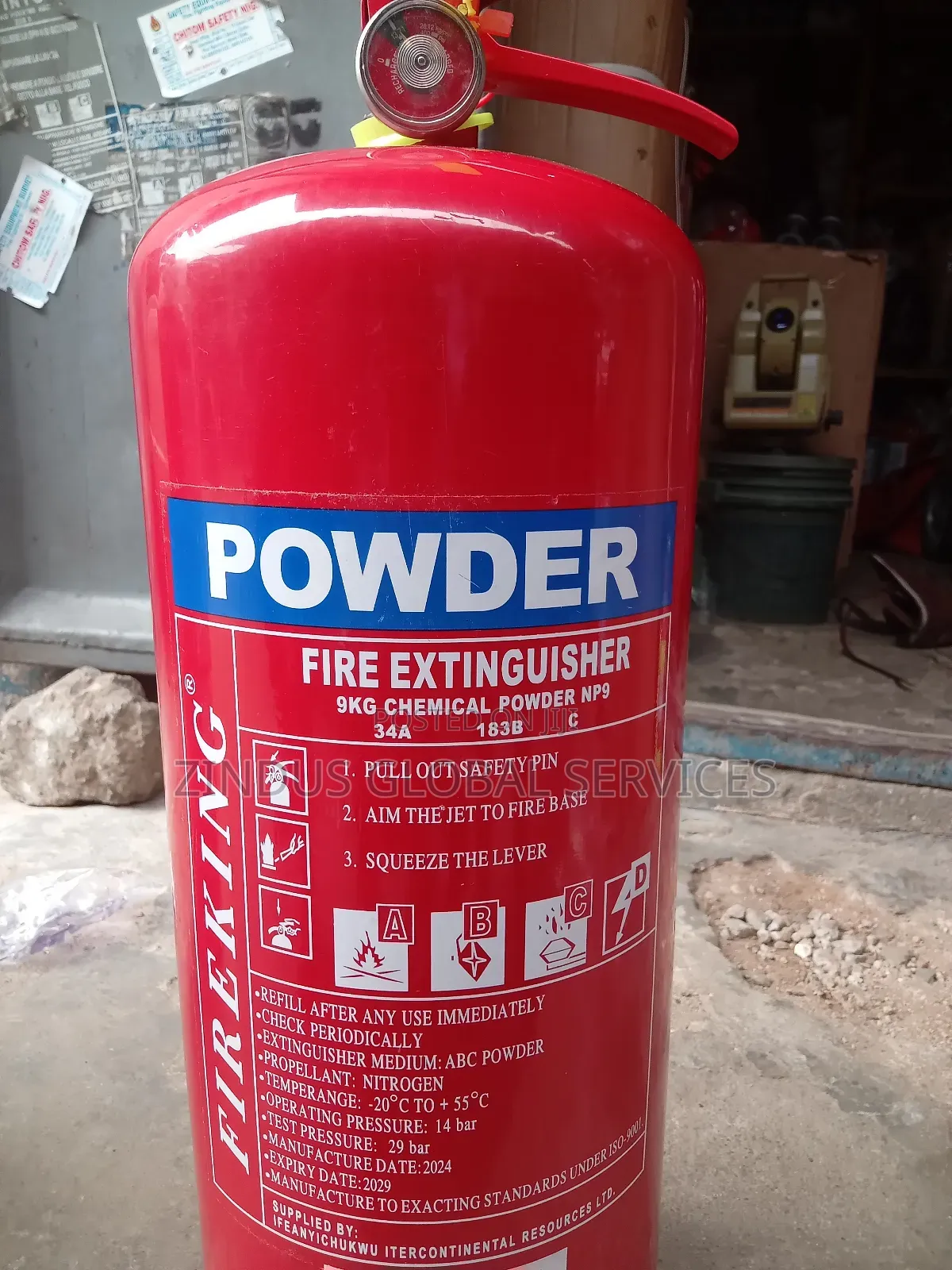 9kg Powder Fire Extinguisher
