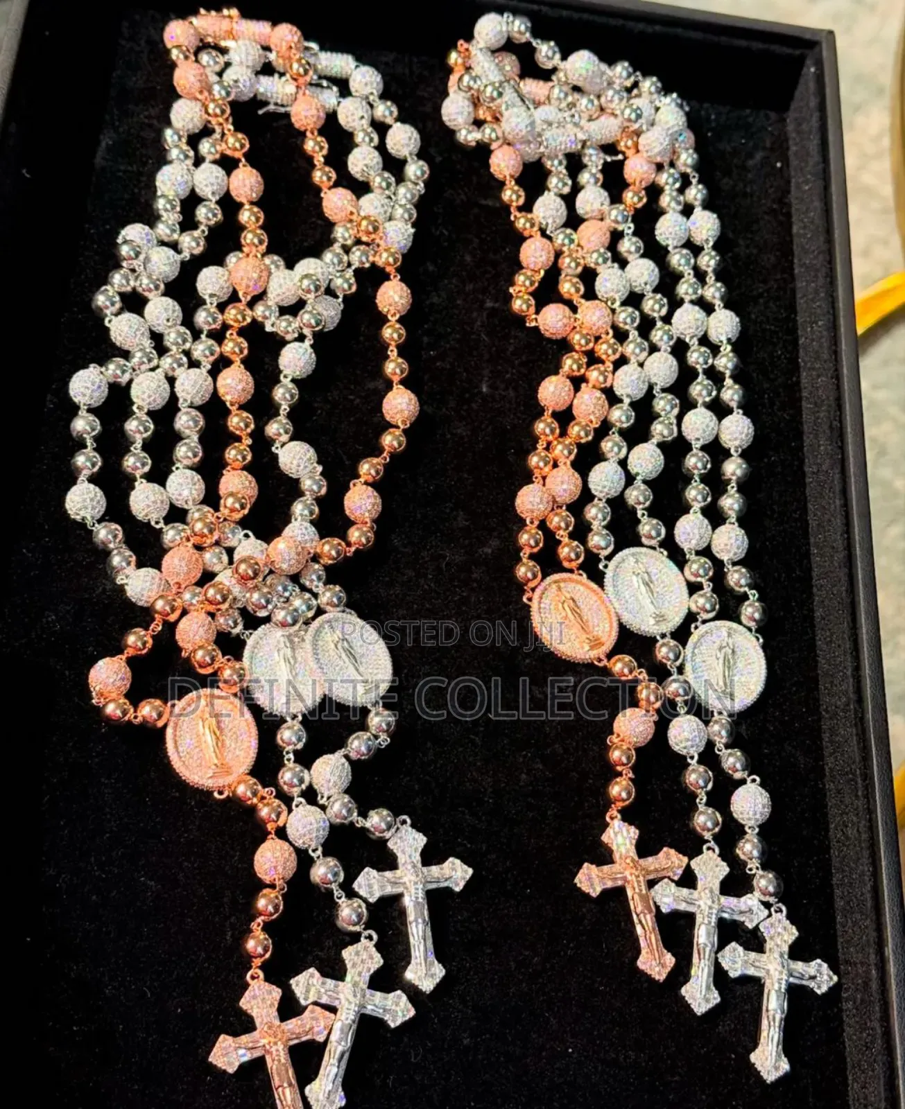 Original Zirconia Rosary Necklace