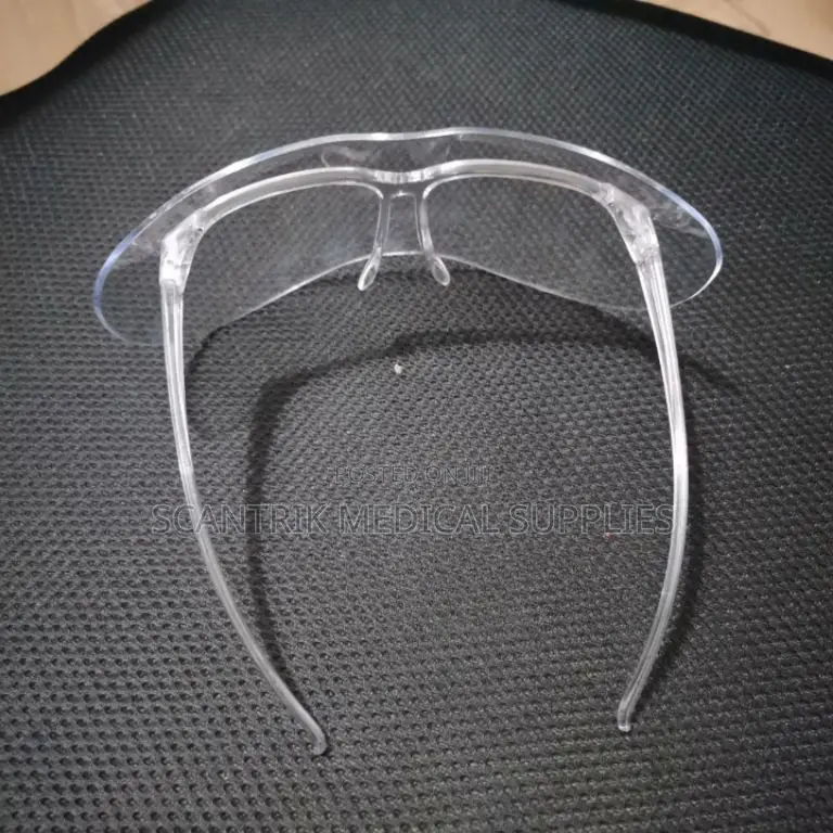 Uv-Resistant Face Shield With Eyeglass Handle