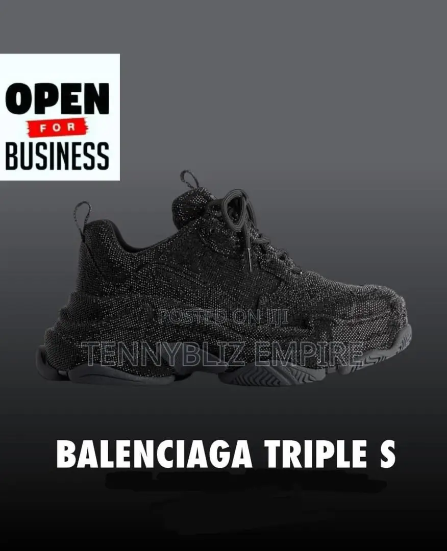 Balenciaga Latest Triple Sole Stone Crested Sneakers