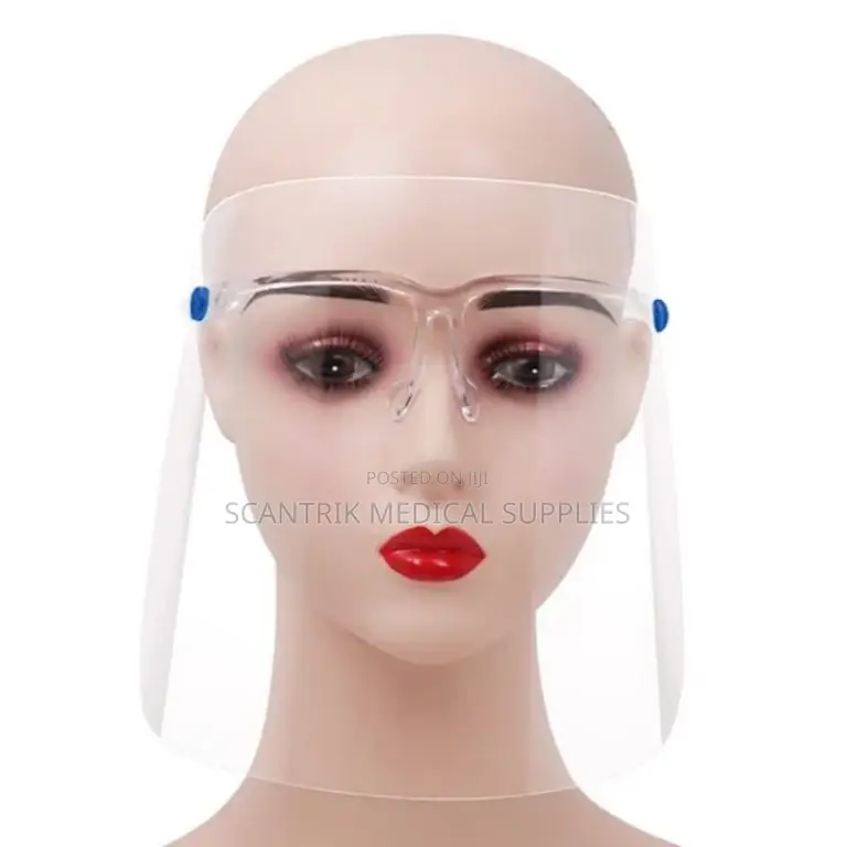 Portable Face Shield With Glasses Arms