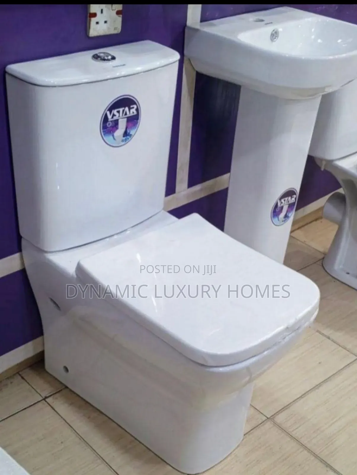 Big Set Wc Seat With Wash Hand Basin