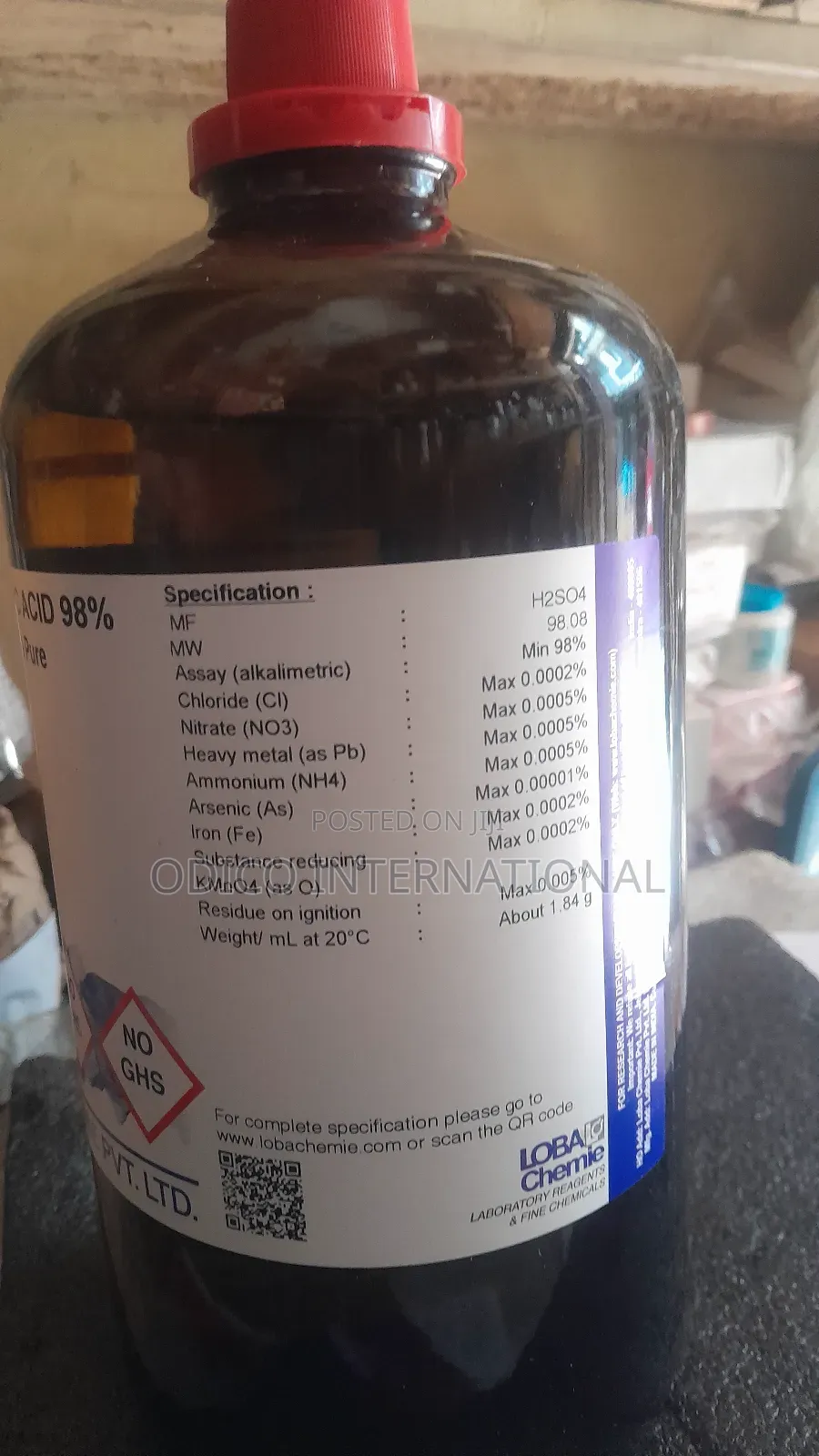 Sulphuric Acid 2.5l