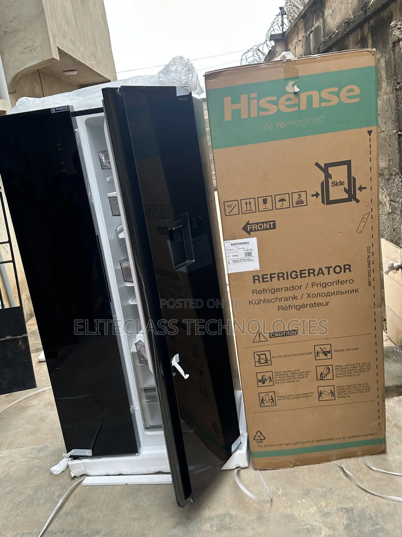 Super Silent Hisense 529l Refrigerator With Water Dispenser