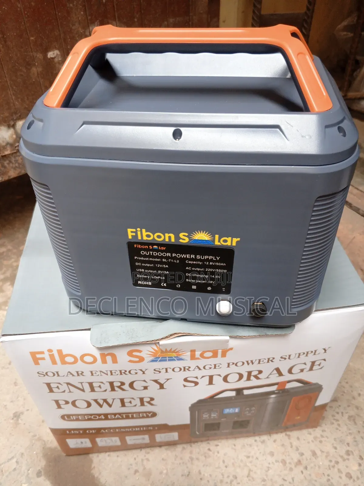 Fibon Solar Generator 550watt for Your Home and Shop Back Up