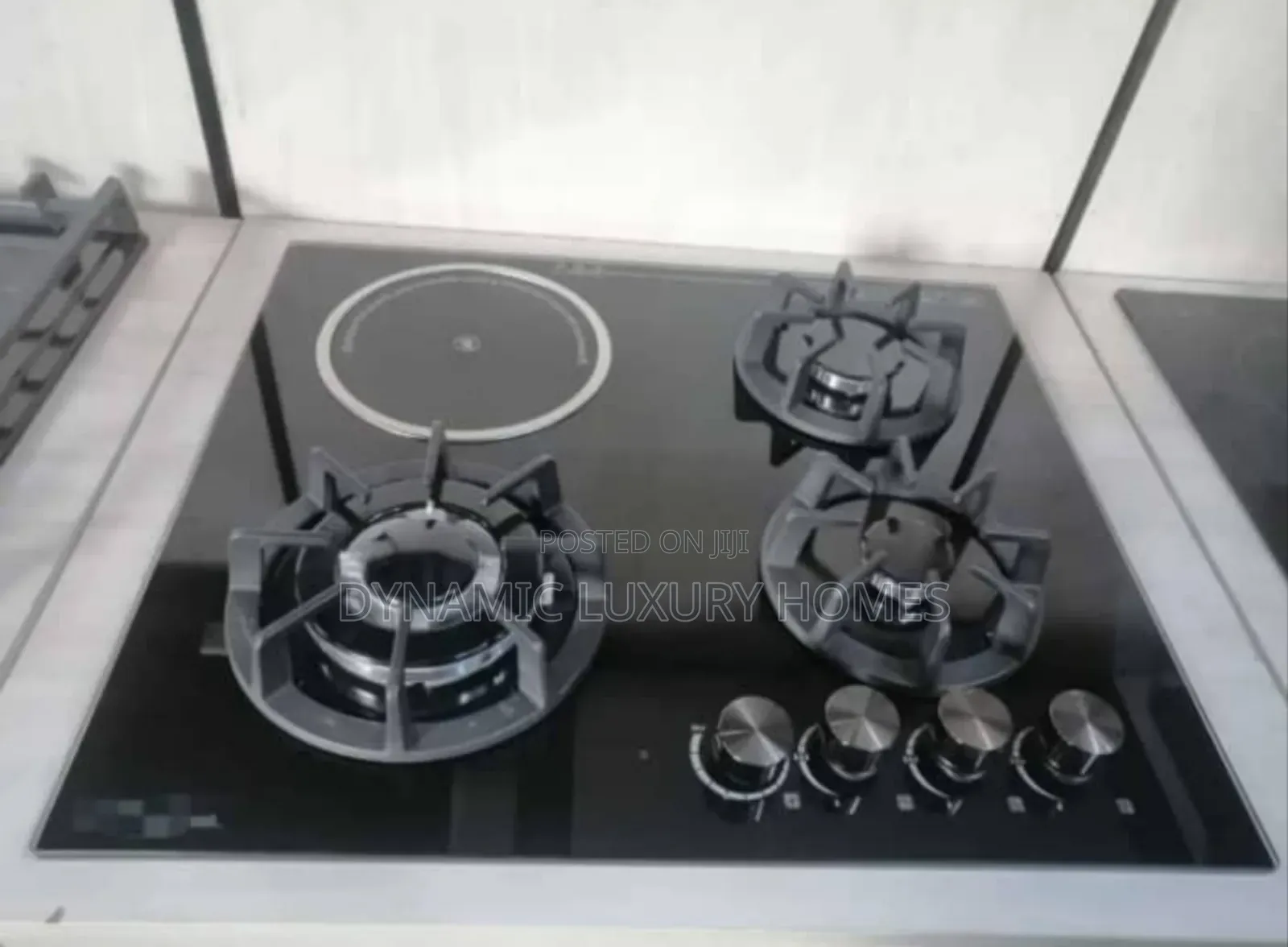 Sky-Oppein Built in Gas Hob 3 Burner Gas Cooker 1 Electric