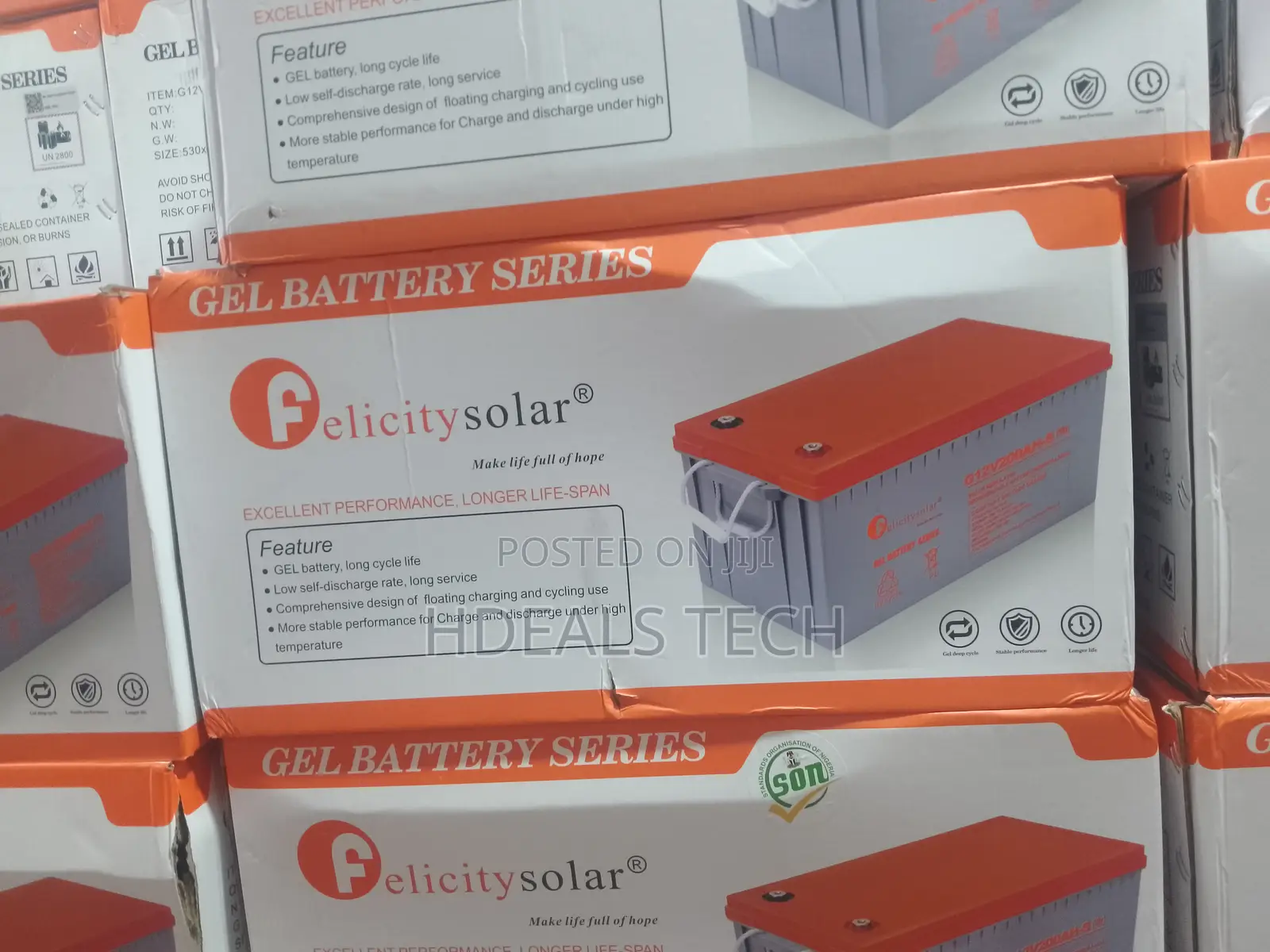 G12v200ah‐S Felicity Gel Battery – 200ah Deep Cycle 12 V