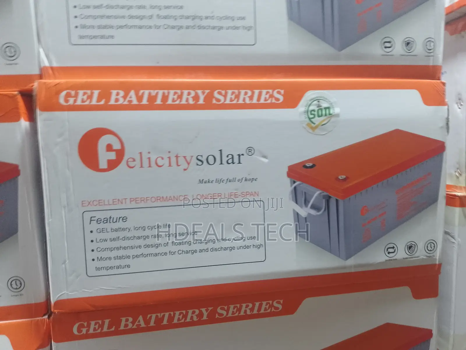Felicity 12 v 200 Ah G12v200ah‐S Battery for Solar Systems