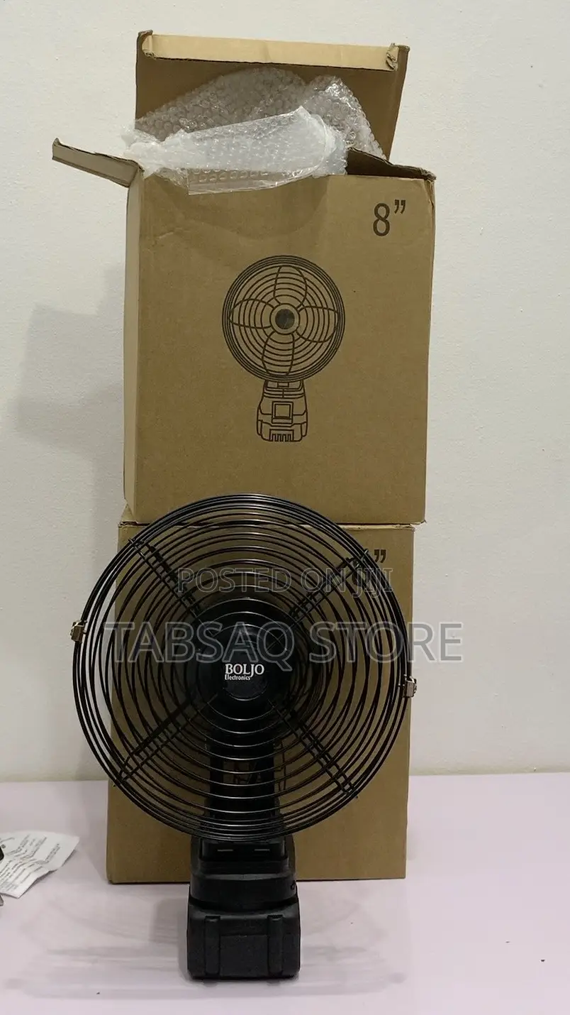 8-Inch Rechargeable Table Fan|| Payment on Delivery
