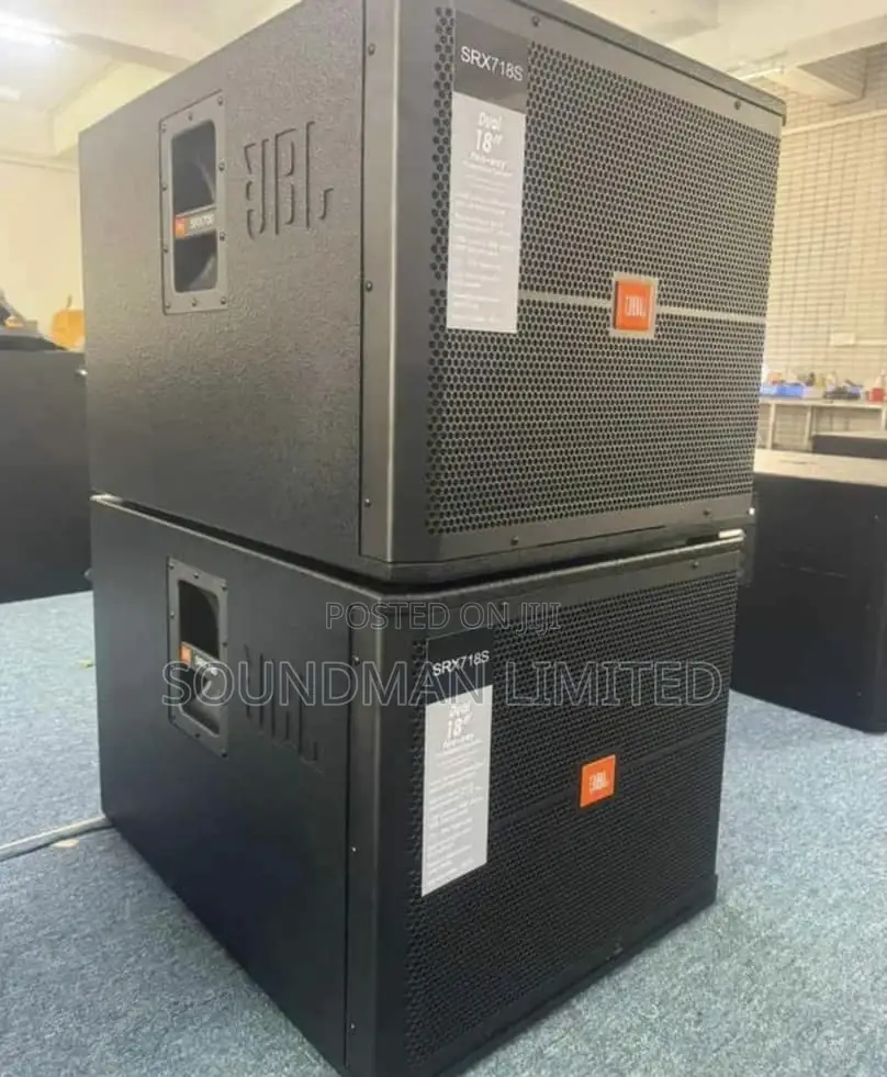 Pair of JBL Sub Srx718 18” High Power Single Subwoofer Full Range