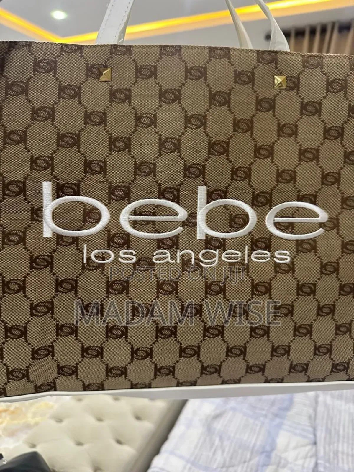 Brown Bebe Tote Handbag.