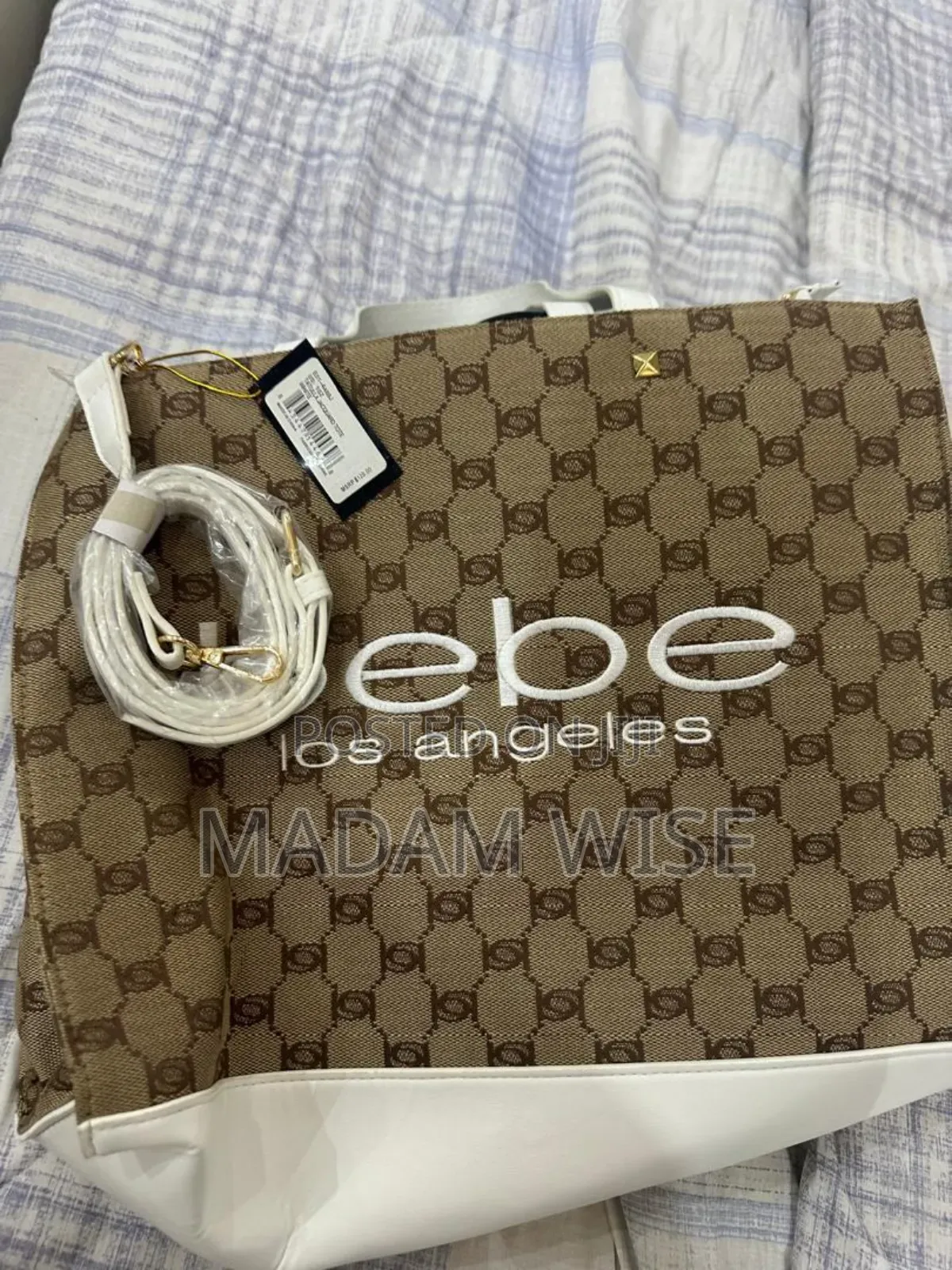Brown Bebe Tote Handbag.