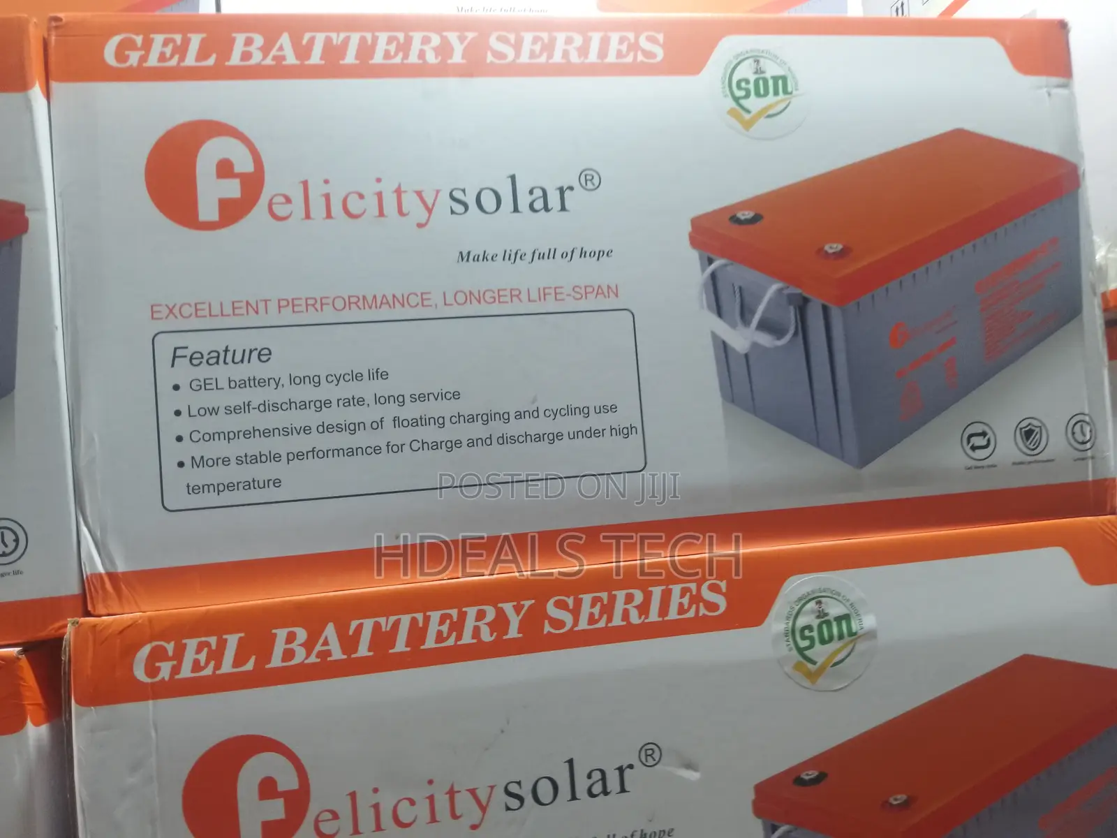 Felicity G12v200ah‐S Gel Battery for Off‐Grid Ups – 200 Ah